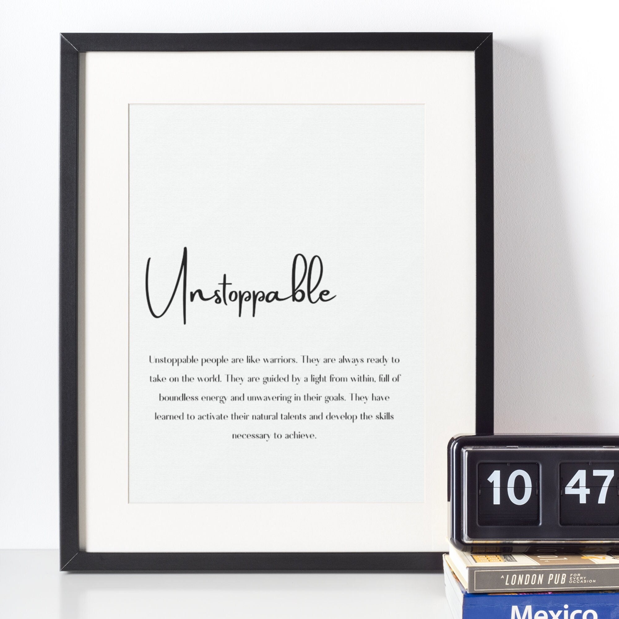Wall Art Quote Print, Inspirational Quote Digital Download, Positive ...