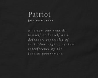 Patriot Definition T-Shirt: Konservatives USA Patriotisches Geschenk