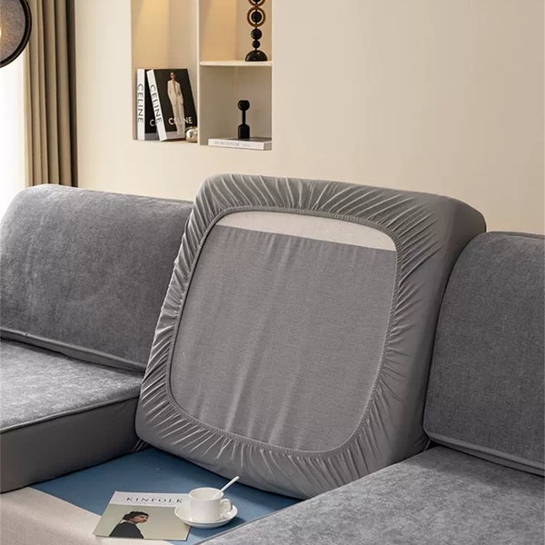 Multiple-colors Stretch Sofa Cover Chenille Separated Slipcover Washable Cushion Slipcover Stretchy Cushion Cover Pets Furniture Protector