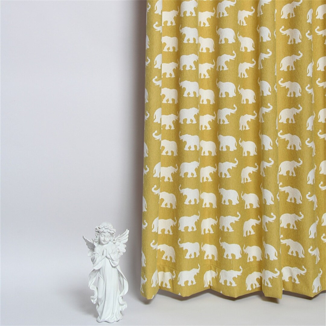African Elephant Pattern Curtain Zoo animals Nursery Curtain Etsy France