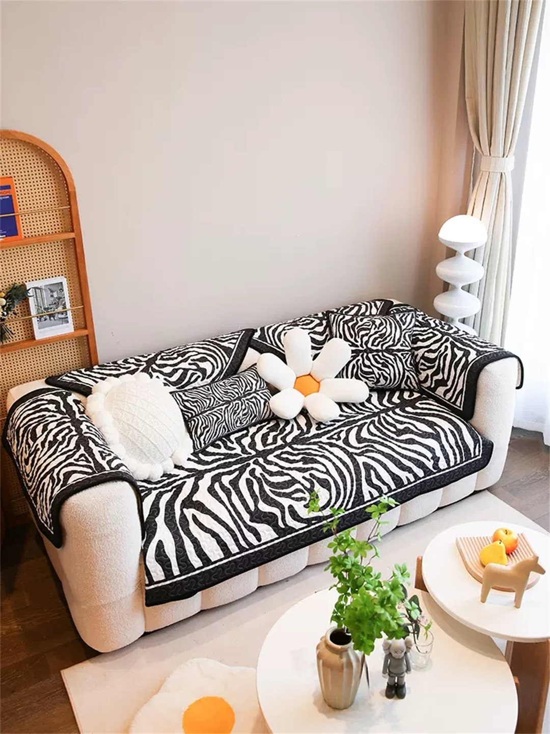 zebra-stripe-non-slip-cotton-sofa-cover-separated-slipcover-black