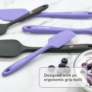 High Heat Resistant Silicone Spatula Set of 4 | U-Taste Purple