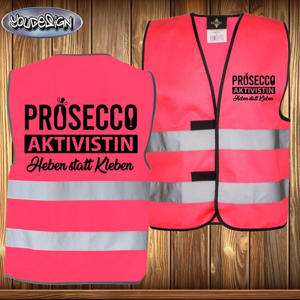 Prosecco activist costume carnival fancy dress disguise safety vest security warning vest