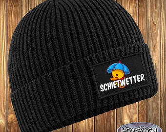 Schietwetter Beanie Hat Patch Nordic Coast Hamburg Winter Weather