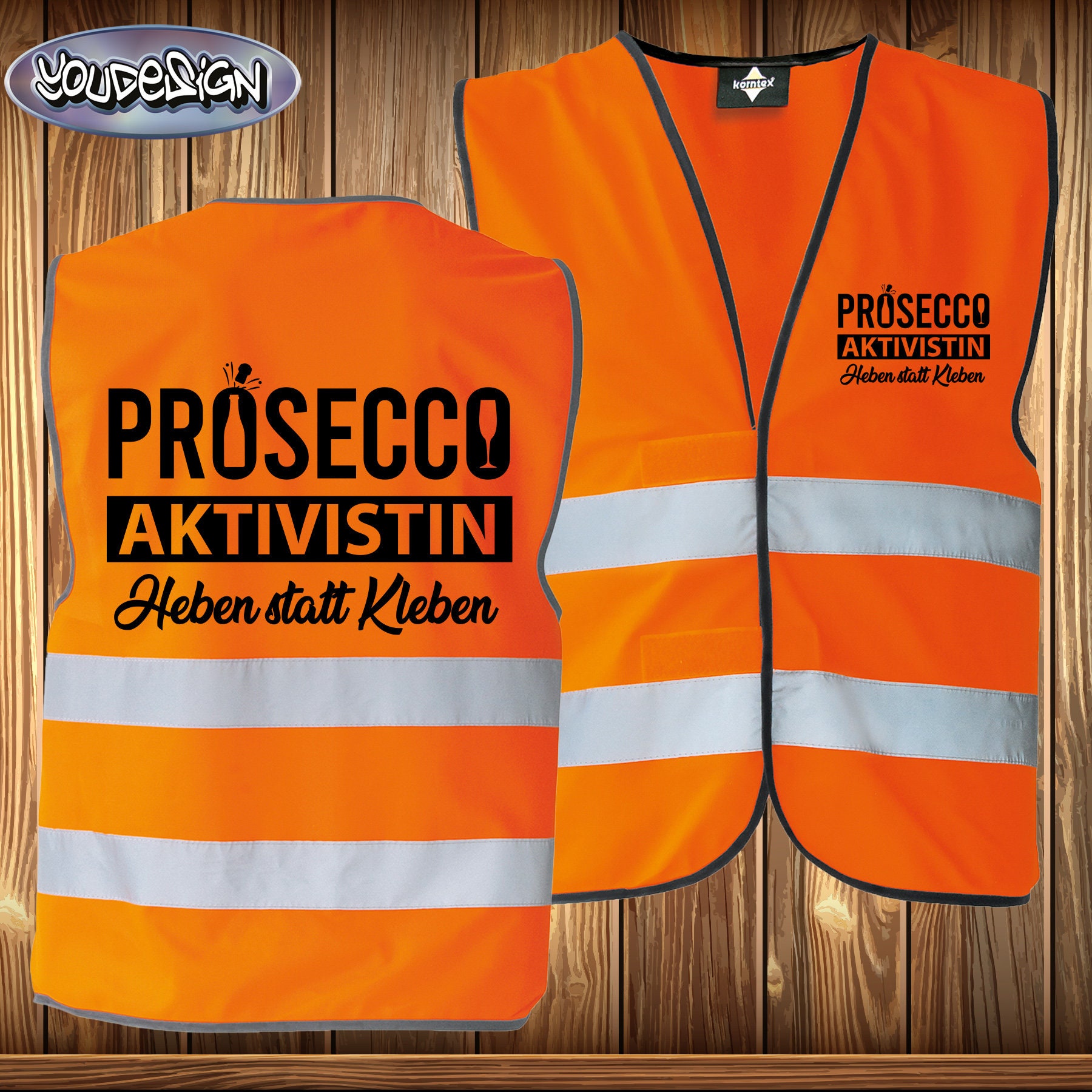 Prosecco Aktivistin Kostüm Karneval Fasching Verkleidung