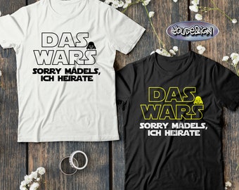 JGA Shirt Men's Bachelor Party T-Shirt Bachelor Groom Das Wars Groom