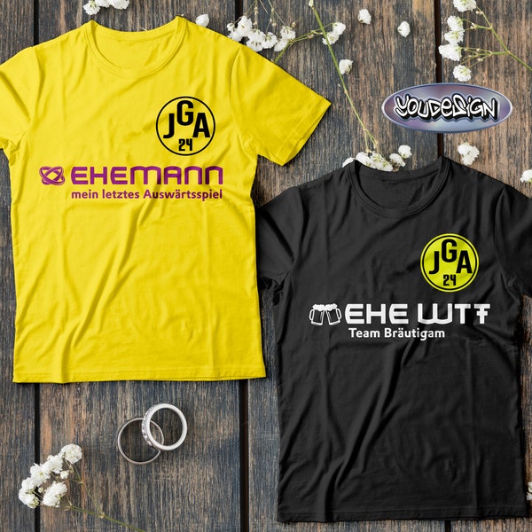 JGA Shirt Junggesellenabschied Dortmund Trikot T-Shirt Fußball