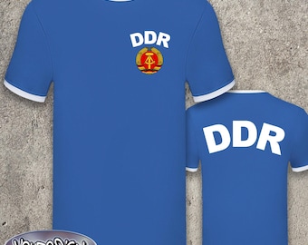 DDR jersey party shirt East Germany T-Shirt East Germany cult GDR wrestler Ostalgie