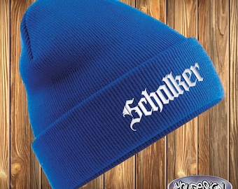 Berretto da sci Schalker Beanie Donna Uomo Sci ricamato Gelsenkirchen Schalke
