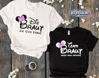 JGA enterrement de vie de jeune fille chemise unisexe chemise de mariée équipe mariée t-shirt fête de poule