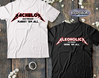 JGA Shirt Heavy Metal Junggesellenabschied Rock T-Shirt Bachelor Groom