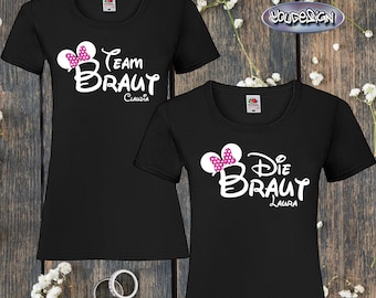Personalized JGA Shirt Bride & Team Bride Hen Party Wedding Gift Bride