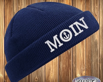 Moin Beanie Nordic Hamburg Hat Embroidered Fisherman Original Recycled Hat