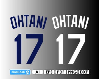 Ohtani Jersey AI, png, pdf, dxf files for Cricut, vinyl, laser, for shirts and mugs, iron-on for school sports DIY digital download