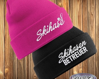 Ski Bunny Beanie Ski Bunny Hat Women Men Ski Bunny Supervisor Skiing Après Ski Embroidered
