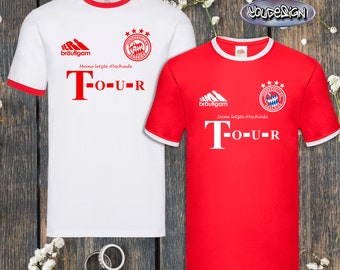 JGA Shirt Junggesellenabschied T-Shirt Bräutigam Trikot Fußball Bayern