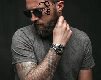 Gesichtstattoo Hangover Tattoo Karneval Hautaufkleber Junggesellenabschied Party Bräutigam Tyson