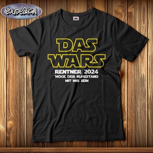 T-shirt The Wars Retraité 2024 2025 Retraité T-shirt Retraite Pension Grand-père Jedi Wars Star