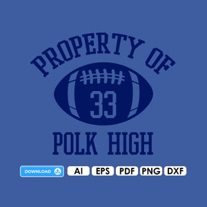 Polk High デジタル ファイル Ai EPS PDF Cricut DIY デジタル ダウンロード PNG Dxf プロッター ファイル ビニール アル バンディ