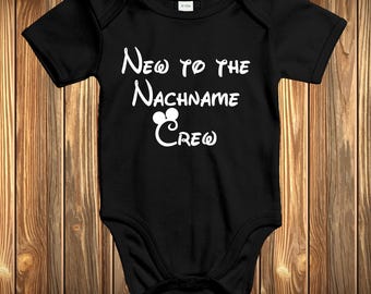 New to the Crew Body Personalized Baby Body Romper Bodysuit Pregnancy Short Sleeve Printed Baby Body Bodysuit Baby Gift