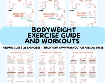 Workout Chart Mens Fitness Bodyweight Workouts Full Body Workout