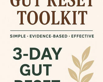 Kit de herramientas de 3 días para restablecer el sistema digestivo, creado por enfermeras (descarga digital)