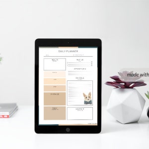A Bad Penelope Corgi Digital Planner Template, Printable Download - Etsy