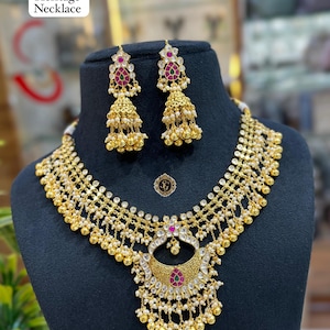 Pachi Kundan Heritage Necklace sets, Polki Collar Necklace sets - Elegant Traditional Jewelry, Indian jewelry, Bridal choker set