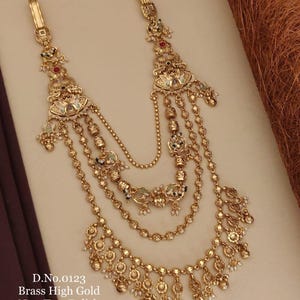 Gold Belly Chain/ Kamarbandh/Vaddanam/ Kamarpatta/South Indian Jewelry/Gold waist belt/ Sash/tagdi/bridal jewelry/ Delicate