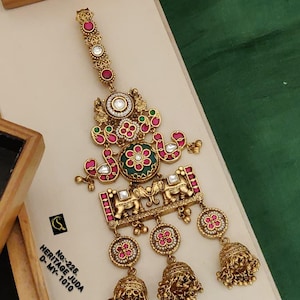 Kundan Women's Dainty Waist Belt with Kundan Indian Jewelry