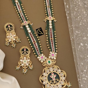 Necklace /Indian Necklace Set/ Indian Choker Necklace/ Pearl Necklace /Guttapusalu necklace /Temple jewelry/ South Indian jewelry