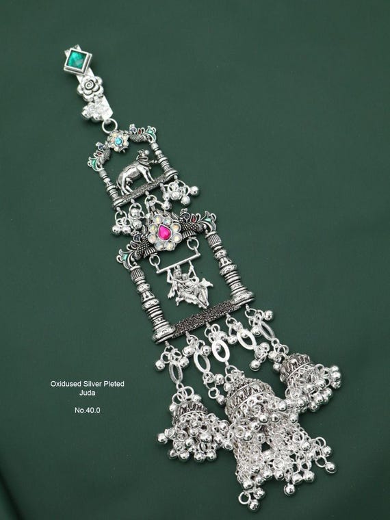 Kamar Silver Key Hook Indian Waist Chain/silver Chabi Challa