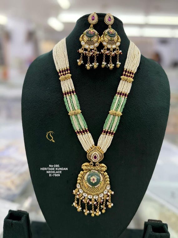 Jewellery Necklace Antique Ornaments For Wedding Long Necklace - Main Image