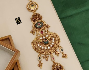 Gold Plated Indian Waist Juda: Wedding Waist Belt Jewelry