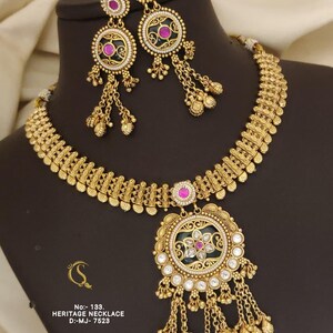 Girocollo Set Bollywood Indiano Sposa Festa Gioielli Cz Matrimonio
