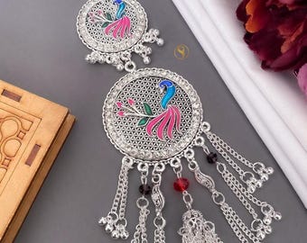 Silver Plated Bollywood Waist Belt: Ghungroo Juda Kamarpatta