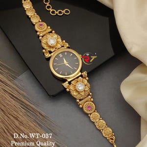 Women&#39;s Victorian Watch, Vintage Women Watch, Personalized Watch Box, Women Gold Watch, Vintage Jewelry, Bridesmaid Gift, Anniversary Gift