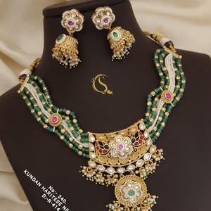 Long Kundan Necklace, Rani Haar, Indian Long Necklace, Indian Jewelry, Long Kundan Necklace, Long Mala Necklace, Gift For Mom