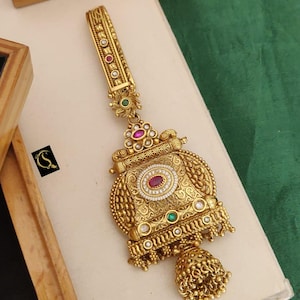 Bridal Key Chain Kamarbandh juda Waist gold tone wedding kandora indian traditional jewelry