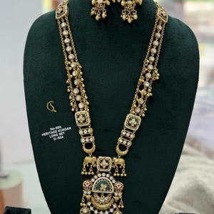 Sabyasachi Inspired Designer kundan Set, Green Kundan Choker, Kundan Bridal Choker Set, Customizable Kundan Bridal Sets, Royal Kundan Sets