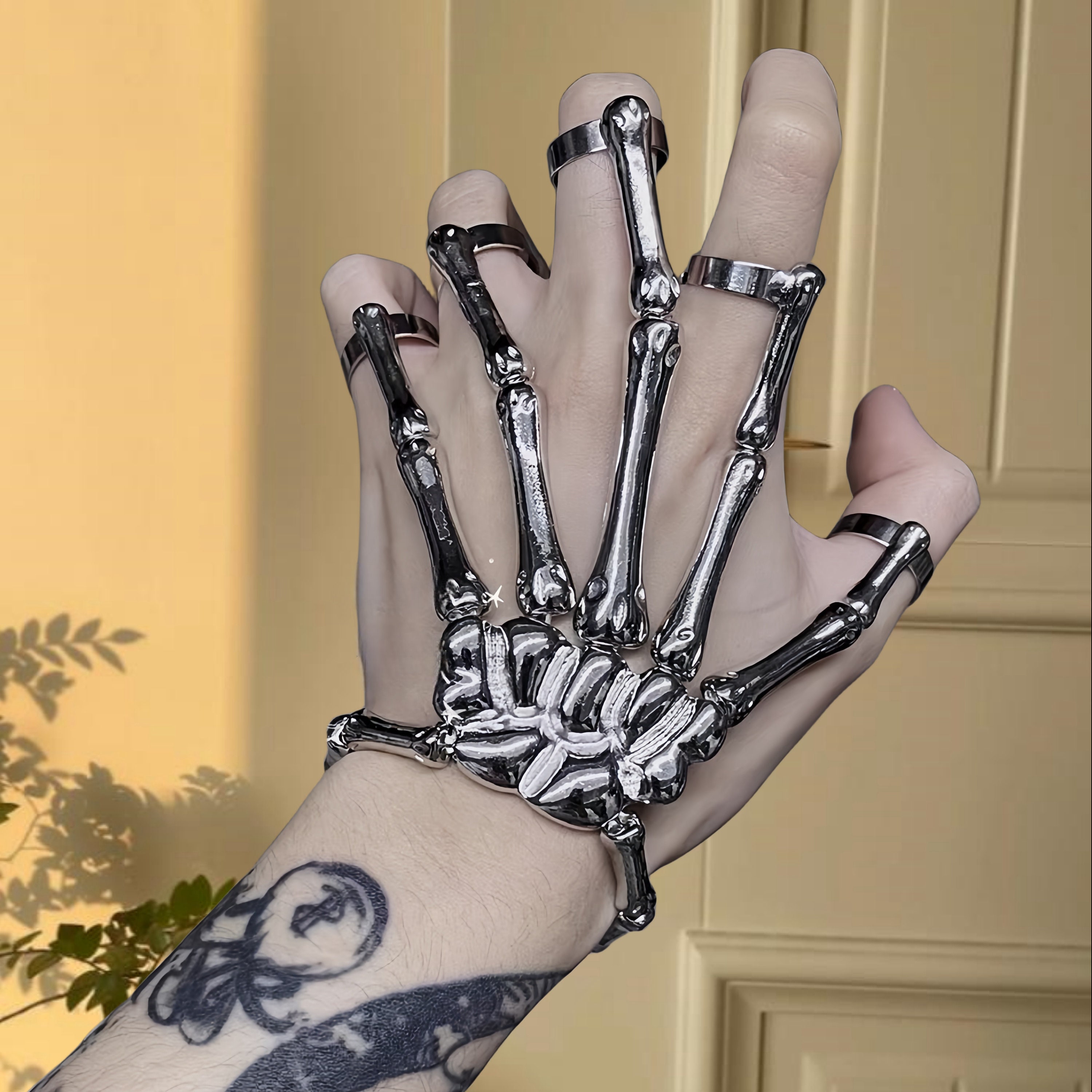 Skeleton hand bracelet deals