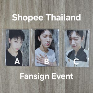 Carte photo officielle Fansign Shopee Thaïlande TEN NCT WayV SMTRUE
