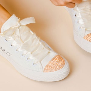 Converse rose lacet satin discount