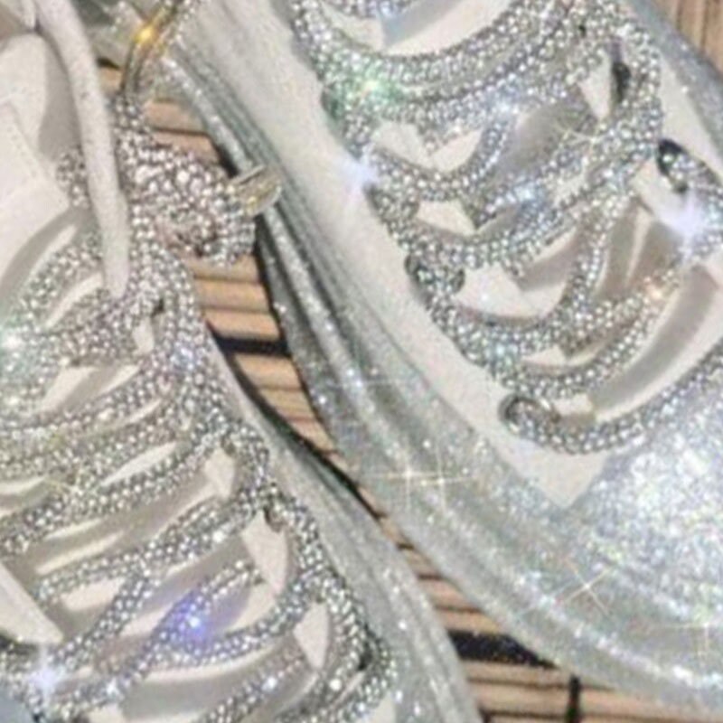 Sparkle / Bling / Rhinestone Shoes Schoenen Schoenen Meisjesschoenen Verkleden Custom Crystal Converse 