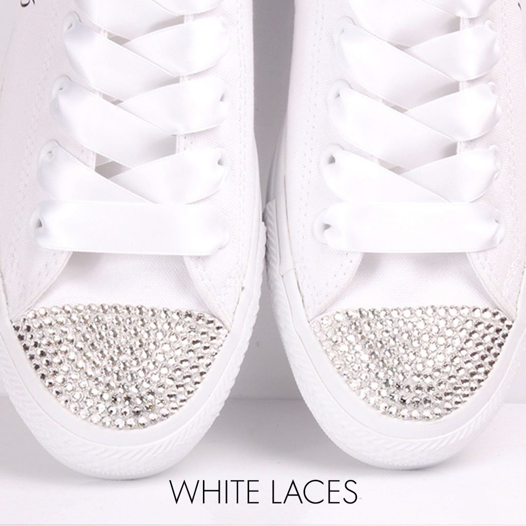 Converse satin store laces