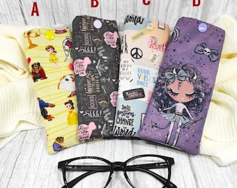 Funda para gafas, estuche de gafas de sol, estuche de gafas de leer, bolsa de gafas blanda, funda de lentes, protector de gafas de lectura