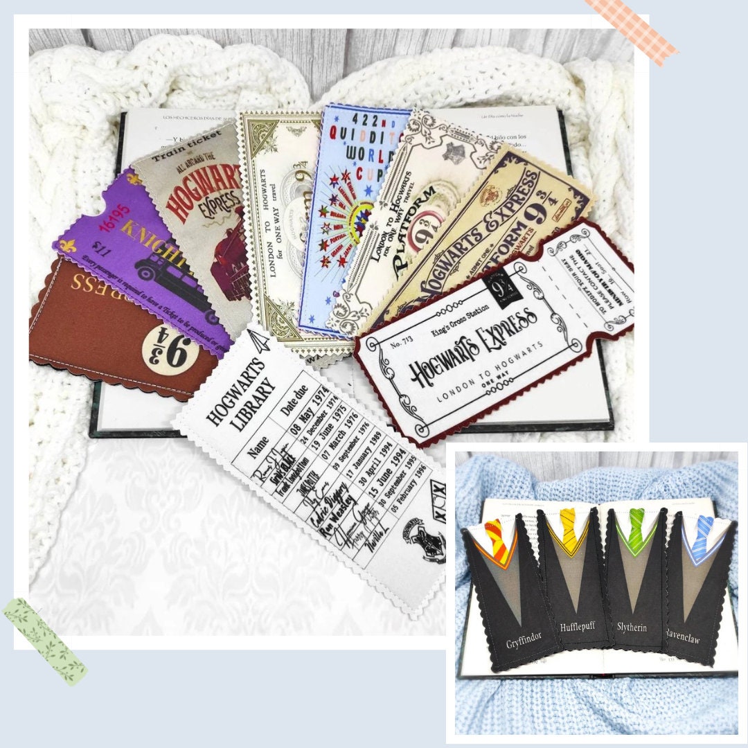 Magic Train Ticket Bookmark Magic School Bookmark Wizards Etsy