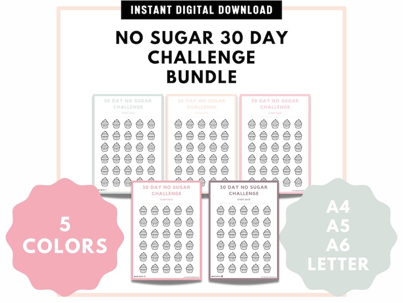 No Sugar Challenge Printable Health Tracker For Low Carb Diabetic no-sugar-challenge-printable-health-tracker-for-low-carb-diabetic