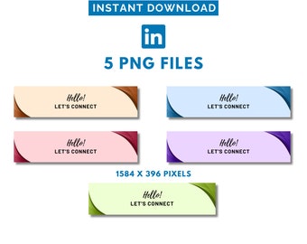 Professional LinkedIn Banner Template – Personal Branding Background
