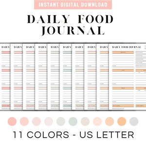 Diet Diary | Fitness Journal | Nutrition Tracker | Weight Loss Journal | Daily Food Log | Keto Diet Tracker | Food Diary Journal | Wellness